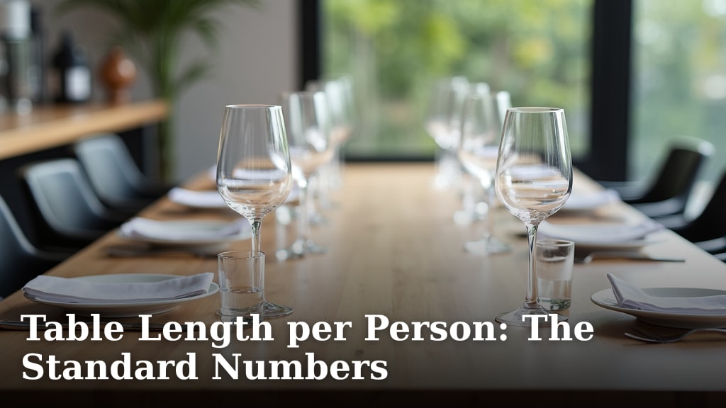 Table Length per Person: The Standard Numbers