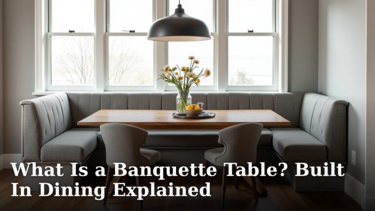 What Is a Banquette Table? Built In Dining Explained