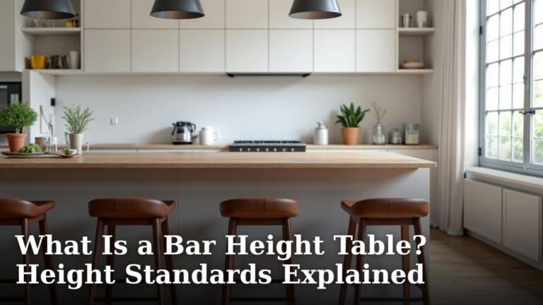 What Is a Bar Height Table? Height Standards Explained