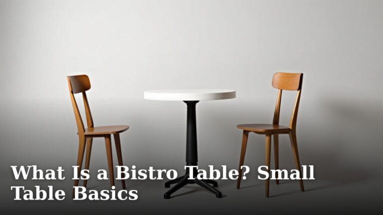 What Is a Bistro Table? Small Table Basics