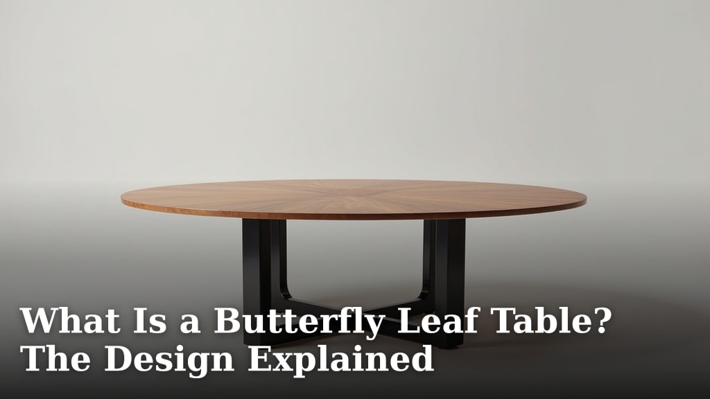 What Is a Butterfly Leaf Table? The Design Explained