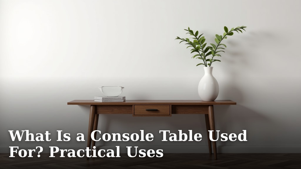 What Is a Console Table Used For? Practical Uses
