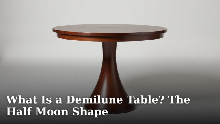 What Is a Demilune Table? The Half Moon Shape