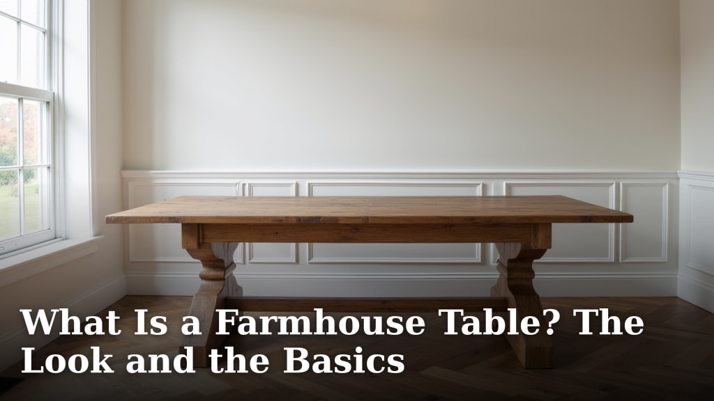 What Is a Farmhouse Table? The Look and the Basics