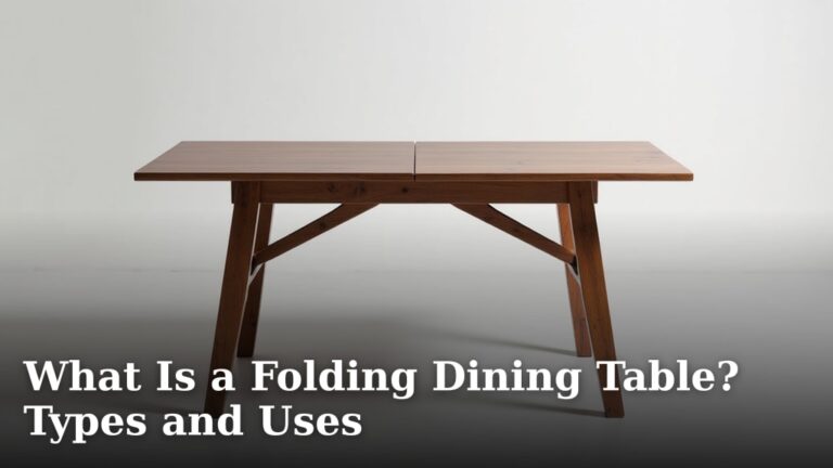 What Is a Folding Dining Table? Types and Uses
