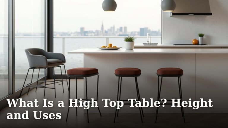 What Is a High Top Table? Height and Uses
