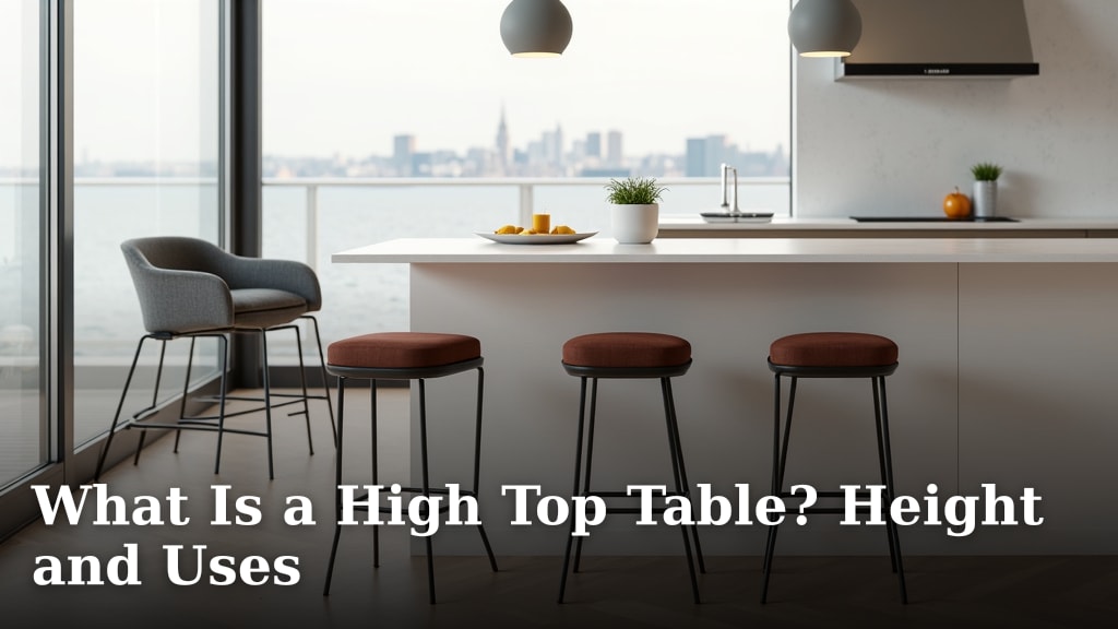 What Is a High Top Table? Height and Uses