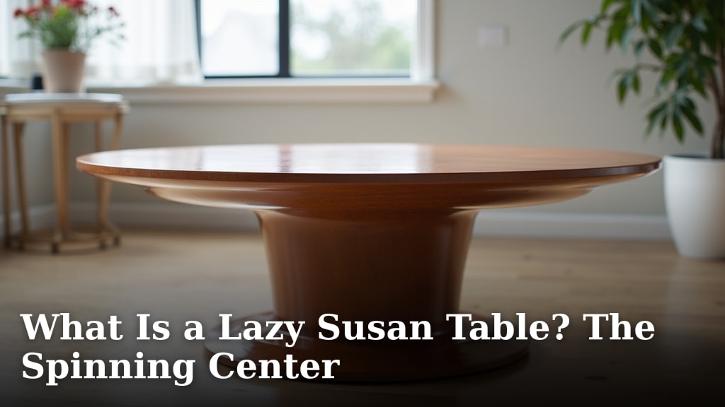 What Is a Lazy Susan Table? The Spinning Center