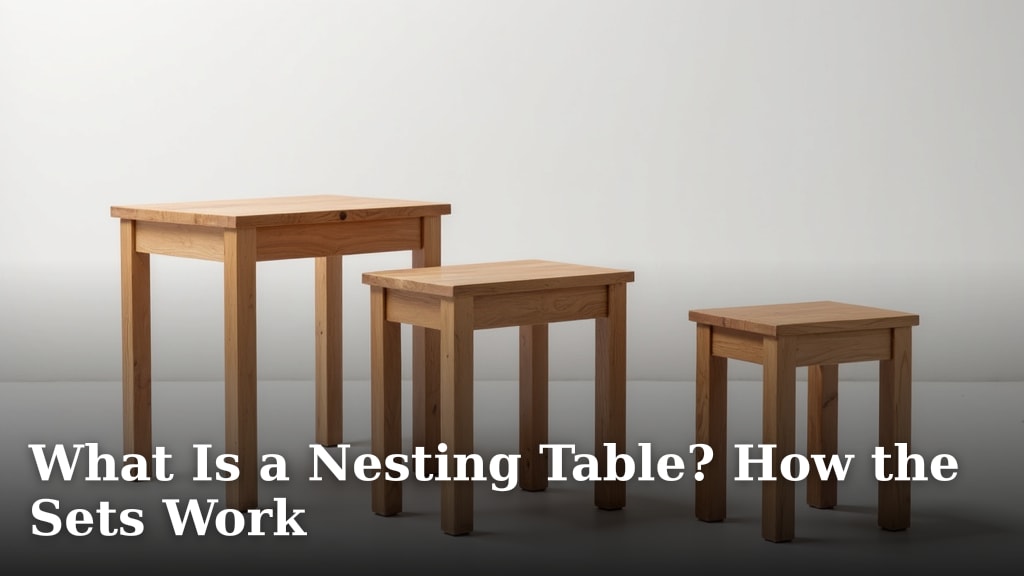 What Is a Nesting Table? How the Sets Work