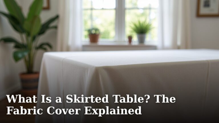 What Is a Skirted Table? The Fabric Cover Explained