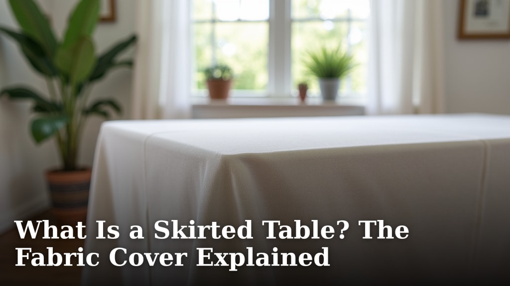 What Is a Skirted Table? The Fabric Cover Explained