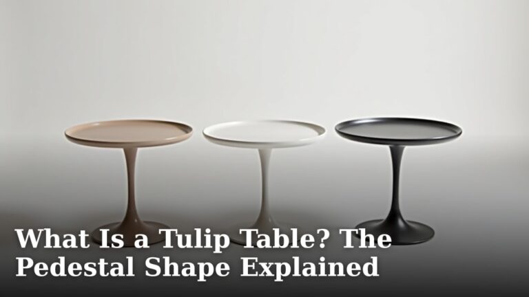 What Is a Tulip Table? The Pedestal Shape Explained