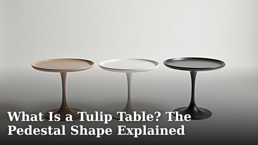 What Is a Tulip Table? The Pedestal Shape Explained